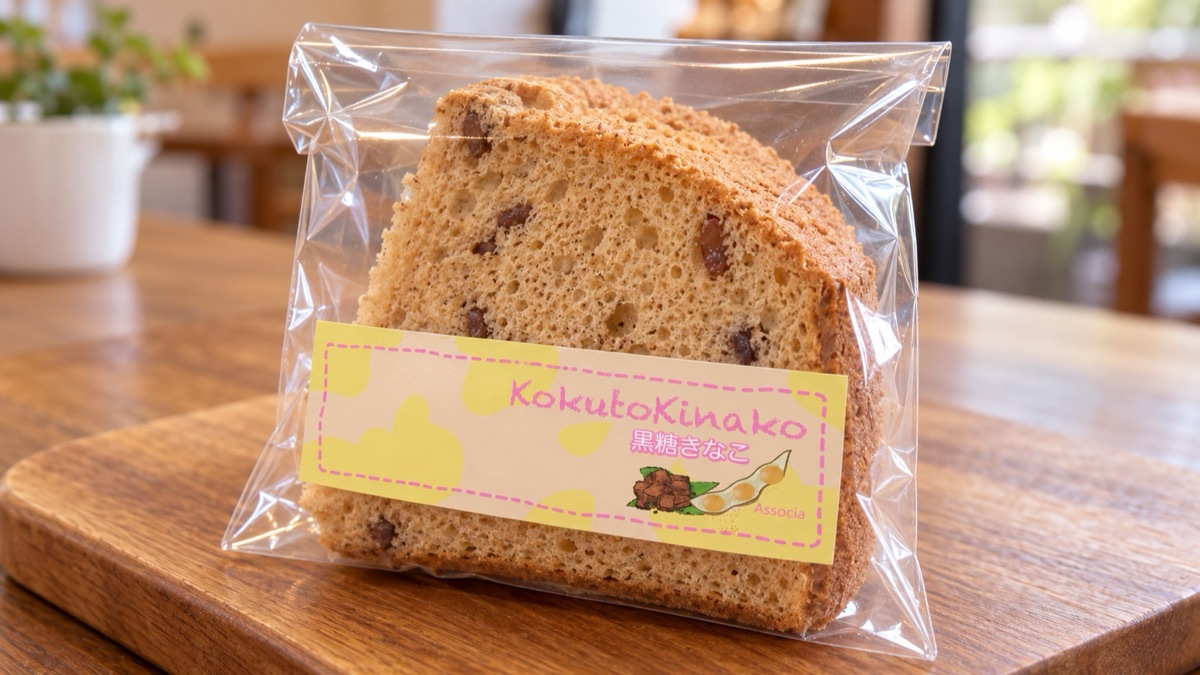 黒糖きなこの袋入りカットシフォンのイメージ