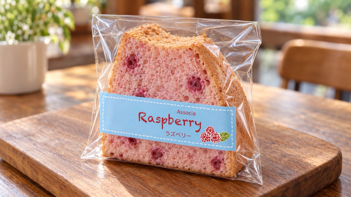 ラズベリーの袋入りカットシフォンのイメージ